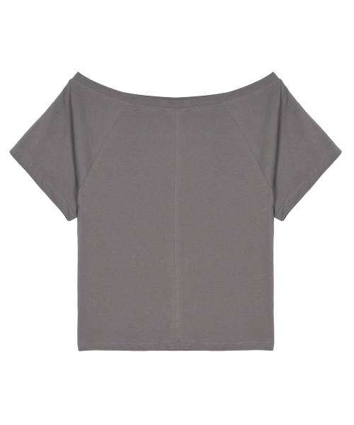 NICK&NICOLE(ニックアンドニコール)の「RAGLAN LETTERING TOP_CHARCOAL(Tシャツ/カットソー・レディース・その他・FREE)」の5枚目の写真