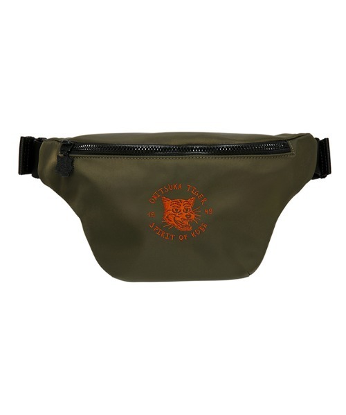 Onitsuka Tiger(オニツカタイガー)の「WAIST POUCH / ウェストポーチ(ショルダーバッグ・レディース・カーキ/ブラック・OS)」の1枚目の写真