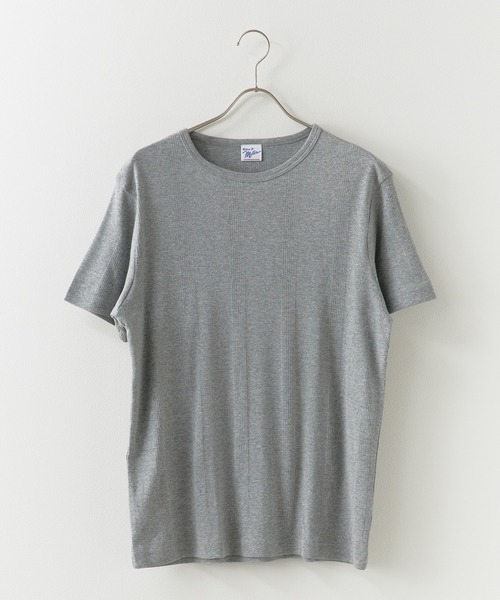 MILLER(ミラー)の「R.P.miller/ミラー パネルリブ 半袖 ベーシック Tシャツ(Tシャツ/カットソー・レディース・ホワイト/ブラック/グレー系2・LL/L/M)」の1枚目の写真