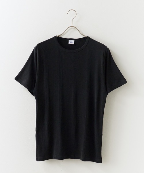 MILLER(ミラー)の「R.P.miller/ミラー パネルリブ 半袖 ベーシック Tシャツ(Tシャツ/カットソー・レディース・ホワイト/ブラック/グレー系2・LL/L/M)」の3枚目の写真