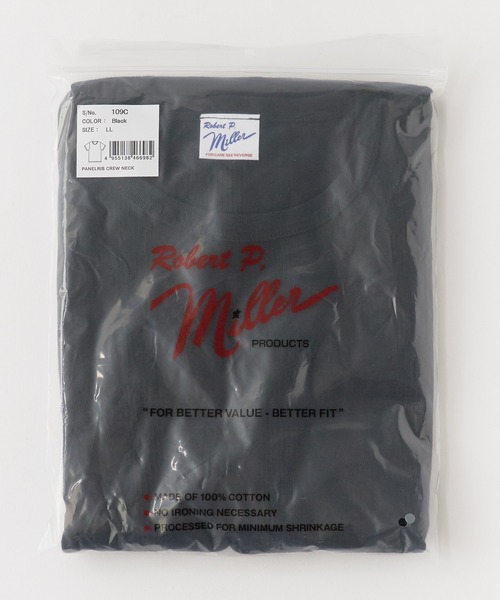 MILLER(ミラー)の「R.P.miller/ミラー パネルリブ 半袖 ベーシック Tシャツ(Tシャツ/カットソー・レディース・ホワイト/ブラック/グレー系2・LL/L/M)」の5枚目の写真