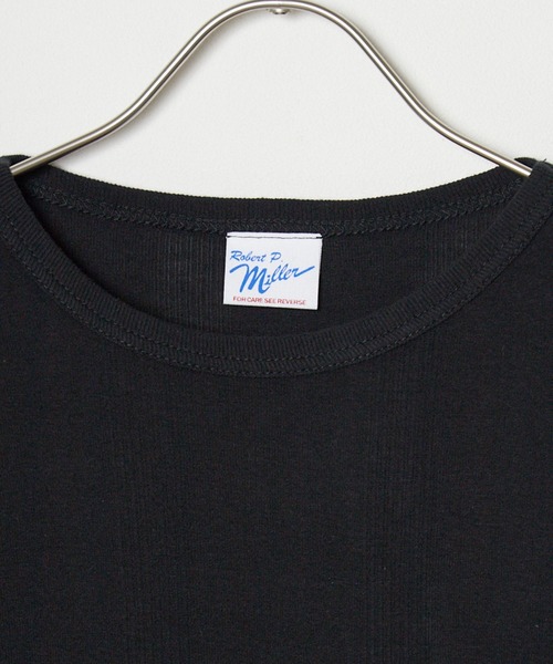 MILLER(ミラー)の「R.P.miller/ミラー パネルリブ 半袖 ベーシック Tシャツ(Tシャツ/カットソー・レディース・ホワイト/ブラック/グレー系2・LL/L/M)」の7枚目の写真