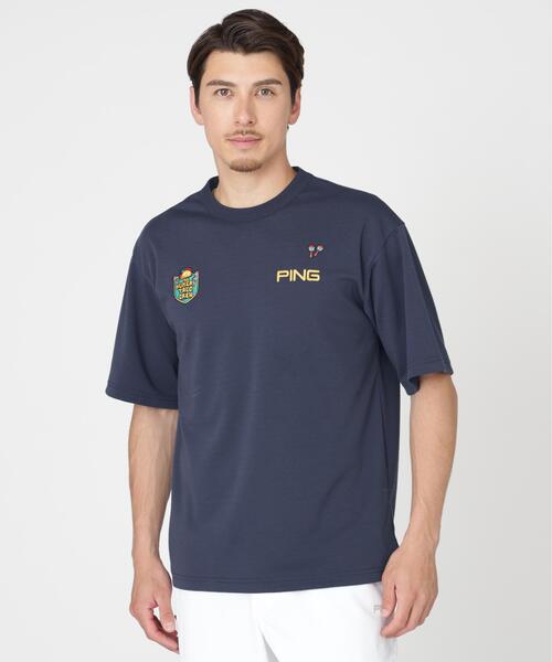 PING(ピン)の「【PING APPAREL】タックリバー半袖Tシャツ (MENS)(Tシャツ/カットソー・メンズ・ベージュ/ホワイト/ネイビー/ブルー・LL/M/L/S)」の1枚目の写真