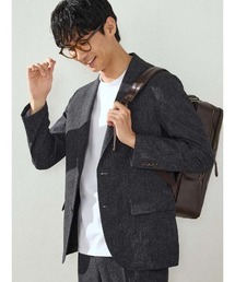 Perfect Suit FActory（パーフェクトスーツファクトリー）の「【EDWINコラボ】シアサッカー 【サラッと涼しい/軽量/シワになりにくい/ウォッシャブル】　デニムジャケット（テーラードジャケット）」