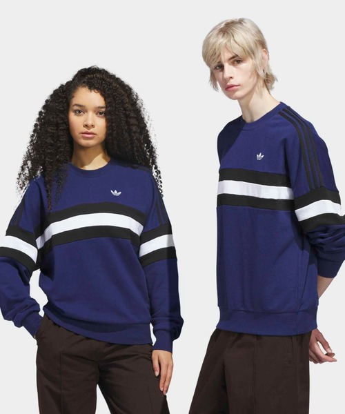 Свитшот‑борд, винтажный крой, тонкий свитер, спортивная футболка / T‑runner / adidas Originals