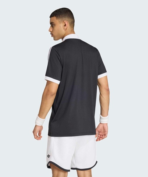 adidas(アディダス)の「テニス クラシック ポロシャツ / アディダス adidas(ポロシャツ・メンズ・ブラック・XX-LARGE/XXX-LARGE/LARGE/MEDIUM/SMALL/X-LARGE)」の2枚目の写真