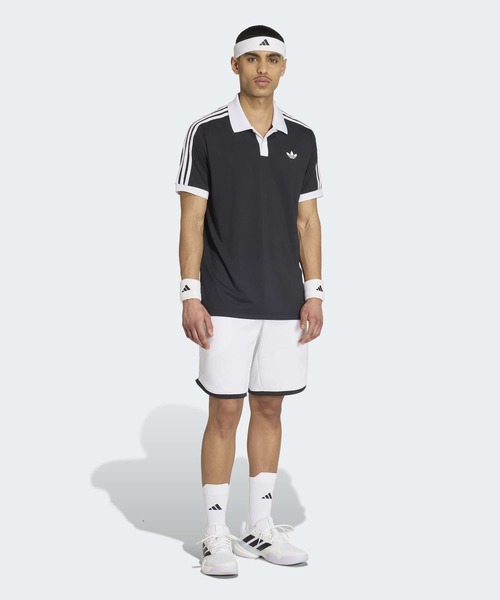 adidas(アディダス)の「テニス クラシック ポロシャツ / アディダス adidas(ポロシャツ・メンズ・ブラック・XX-LARGE/XXX-LARGE/LARGE/MEDIUM/SMALL/X-LARGE)」の5枚目の写真