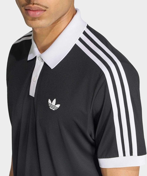adidas(アディダス)の「テニス クラシック ポロシャツ / アディダス adidas(ポロシャツ・メンズ・ブラック・XX-LARGE/XXX-LARGE/LARGE/MEDIUM/SMALL/X-LARGE)」の3枚目の写真