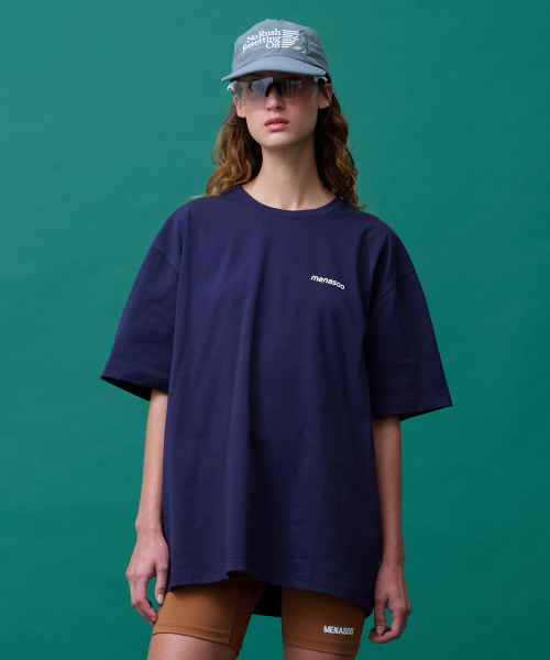 MENASOO(ミナス)の「Unisex Symbol Sorona Basic T Shirt_Navy(Tシャツ/カットソー・レディース・ネイビー・1/2)」の7枚目の写真
