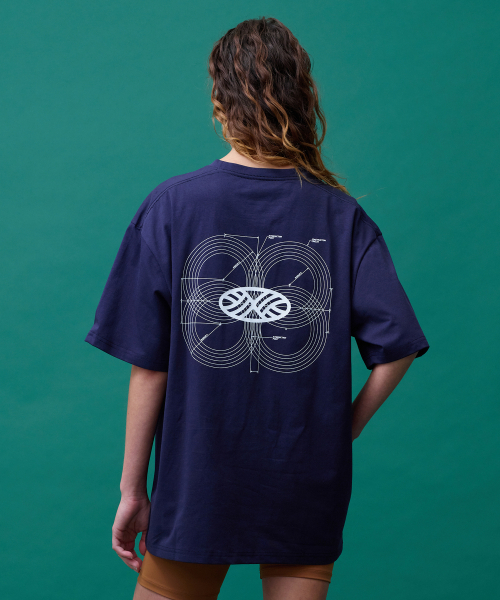 MENASOO(ミナス)の「Unisex Symbol Sorona Basic T Shirt_Navy(Tシャツ/カットソー・レディース・ネイビー・1/2)」の8枚目の写真
