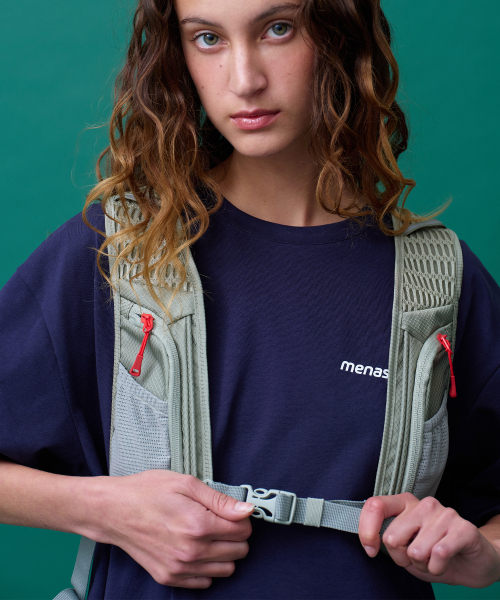 MENASOO(ミナス)の「Unisex Symbol Sorona Basic T Shirt_Navy(Tシャツ/カットソー・レディース・ネイビー・1/2)」の9枚目の写真