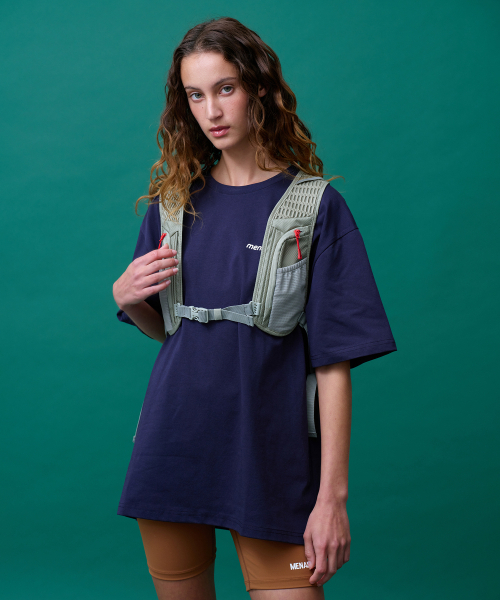 MENASOO(ミナス)の「Unisex Symbol Sorona Basic T Shirt_Navy(Tシャツ/カットソー・レディース・ネイビー・1/2)」の10枚目の写真