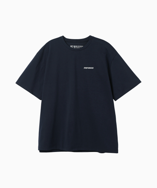MENASOO(ミナス)の「Unisex Symbol Sorona Basic T Shirt_Navy(Tシャツ/カットソー・レディース・ネイビー・1/2)」の13枚目の写真