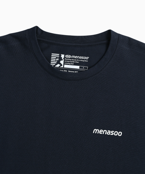 MENASOO(ミナス)の「Unisex Symbol Sorona Basic T Shirt_Navy(Tシャツ/カットソー・レディース・ネイビー・1/2)」の15枚目の写真