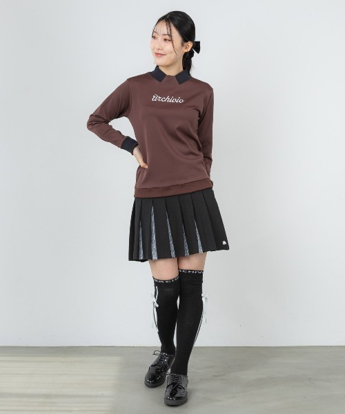 archivio(アルチビオ)の「<LADIES>レースプリーツニットスカート(スカート・レディース・ブラック/レッド/ホワイト・M/S)」の8枚目の写真