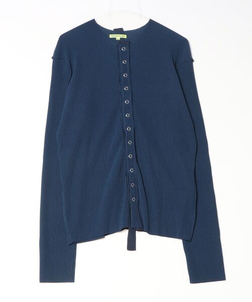kotohayokozawa(コトハヨコザワ)の「CRISP SNAP CARDIGAN TDX6A-CRSP03(カーディガン/ボレロ・レディース・グレー/ネイビー/グリーン/ブラック・MEDIUM/SMALL)」の4枚目の写真