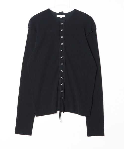 kotohayokozawa(コトハヨコザワ)の「CRISP SNAP CARDIGAN TDX6A-CRSP03(カーディガン/ボレロ・レディース・グレー/ネイビー/グリーン/ブラック・MEDIUM/SMALL)」の2枚目の写真