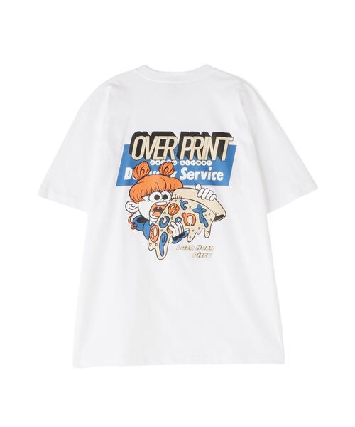 over print(オーバープリント)の「overprint/オーバープリント/別注LAZY HAZY PIZZA TEE(Tシャツ/カットソー・レディース・ブラック/ホワイト・L/S/M)」の12枚目の写真
