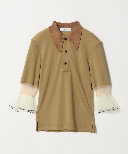 TOGA PULLA(トーガ プルラ)の「<TOGA PULLA>リブ ニット シャツ(ニット/セーター・レディース・ベージュ・36)」の1枚目の写真