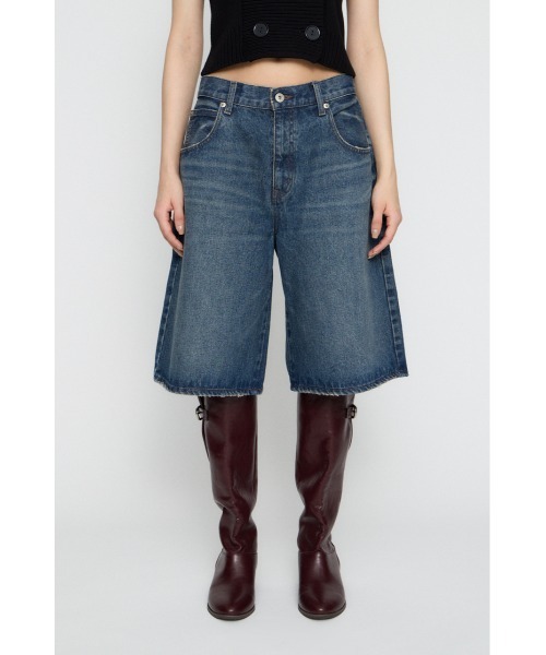 LAGUA GEM(ラグアジェム)の「WIDE LOOSEY HALF デニム(デニムパンツ・レディース・ブラック/ブルー・X-SMALL/SMALL/MEDIUM)」の10枚目の写真