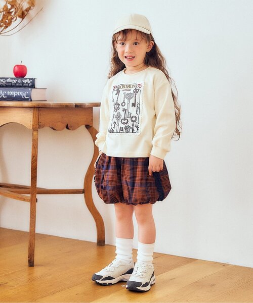 Boribon(ボリボン)の「スタンプ長袖Tシャツ(Tシャツ/カットソー・キッズ・ブルー/アイボリー/レッド・110/120/80/90/100)」の12枚目の写真