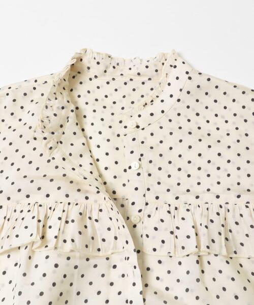 URBAN RESEARCH Sonny Label(アーバンリサーチサニーレーベル)の「『WEB限定』ドットフリルブラウス(シャツ/ブラウス・レディース・オフホワイト/ブラック系その他・FREE)」の11枚目の写真