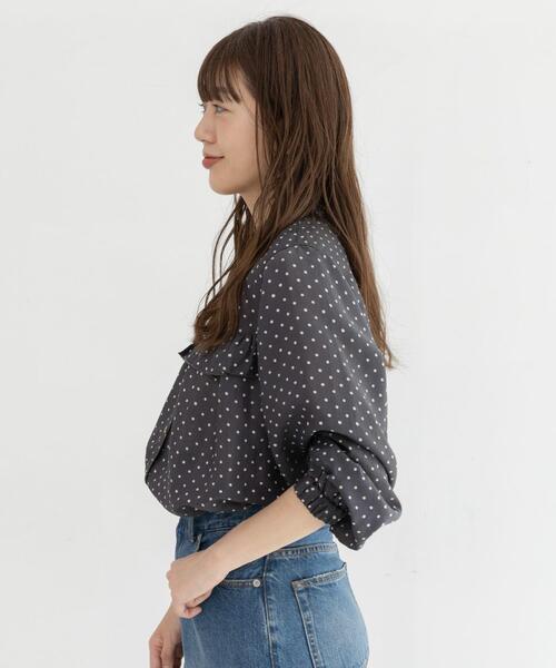 URBAN RESEARCH Sonny Label(アーバンリサーチサニーレーベル)の「『WEB限定』ドットフリルブラウス(シャツ/ブラウス・レディース・オフホワイト/ブラック系その他・FREE)」の15枚目の写真