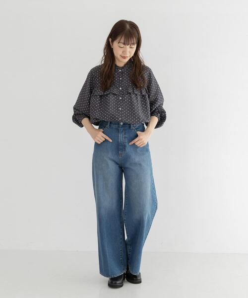 URBAN RESEARCH Sonny Label(アーバンリサーチサニーレーベル)の「『WEB限定』ドットフリルブラウス(シャツ/ブラウス・レディース・オフホワイト/ブラック系その他・FREE)」の17枚目の写真