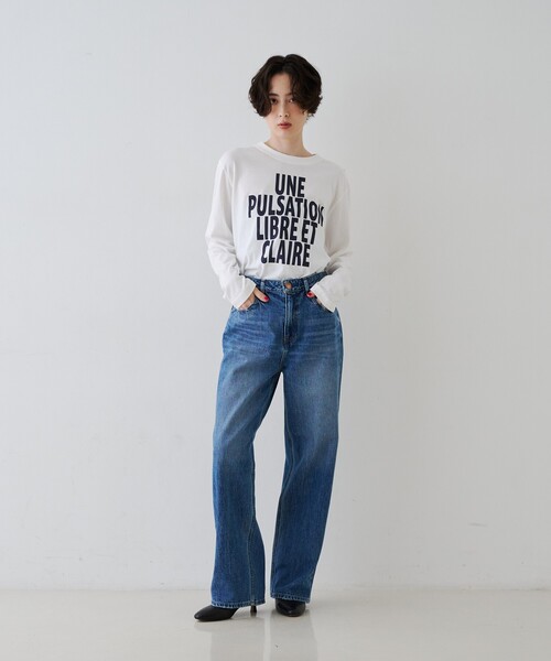 RED CARD TOKYO(レッドカード)の「【RED CARD / レッドカード】Florida/フロリダ ハイライズワイドストレートデニム(デニムパンツ・レディース・ブルー・23/24/25/22)」の9枚目の写真