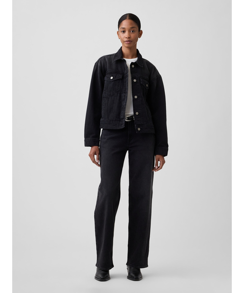 GAP(ギャップ)の「リラックスフィット アイコンデニムジャケット(デニムジャケット・レディース・ブラック・XXS/L/M/S/XS)」の3枚目の写真