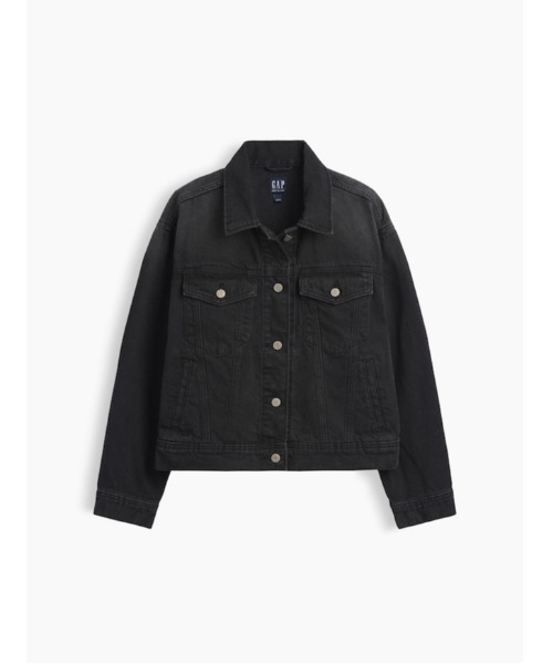 GAP(ギャップ)の「リラックスフィット アイコンデニムジャケット(デニムジャケット・レディース・ブラック・XXS/L/M/S/XS)」の5枚目の写真