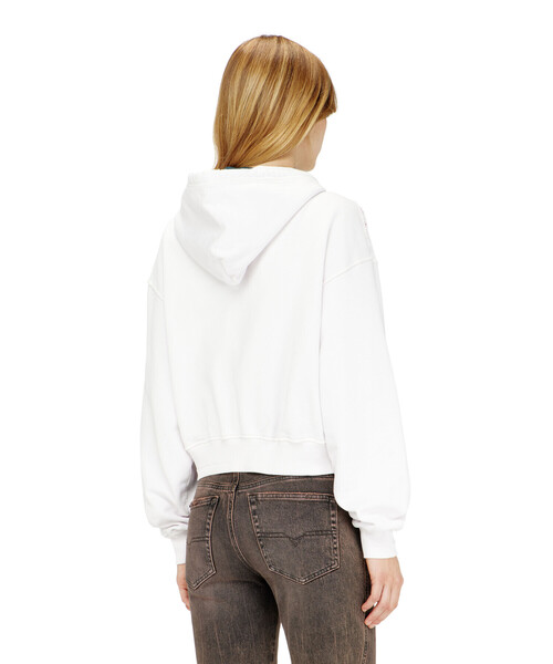 DIESEL(ディーゼル)の「ウィメンズ ジップアップパーカー F-ELYCY-CRYSTALS(パーカー・レディース・ホワイト・X-SMALL/MEDIUM/SMALL)」の3枚目の写真