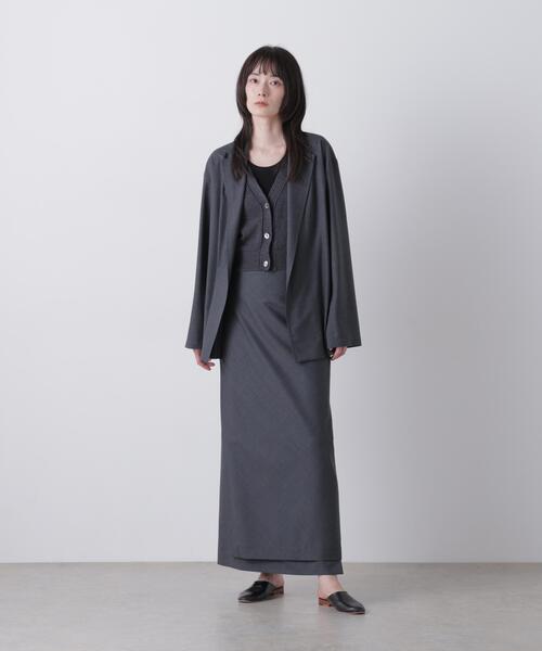 YLEVE(イレーヴ)の「YLEVE / SUPER140's WOOL TROPICAL JACKET(テーラードジャケット・レディース・グレー系その他3/ベージュ・1)」の4枚目の写真