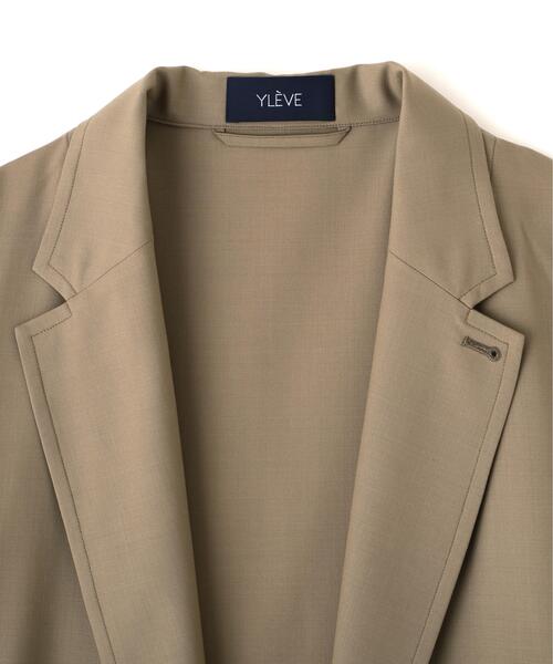 YLEVE(イレーヴ)の「YLEVE / SUPER140's WOOL TROPICAL JACKET(テーラードジャケット・レディース・グレー系その他3/ベージュ・1)」の13枚目の写真