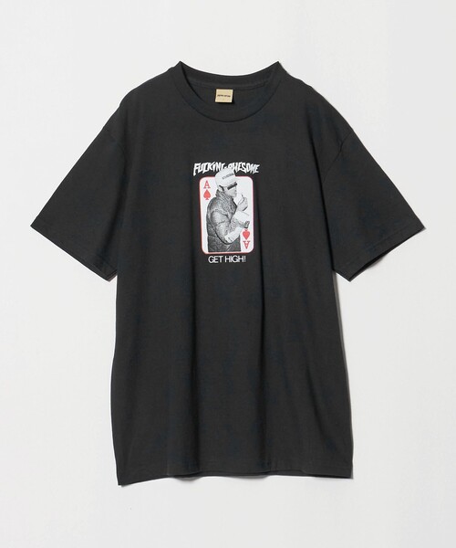 FUCKING AWESOME(ファッキングオーサム)の「<FUCKING AWESOME> Inde/Get High Tee BLK/Tシャツ(Tシャツ/カットソー・メンズ・ブラック・L/M)」の1枚目の写真