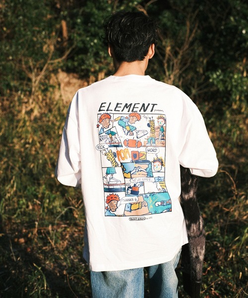 ELEMENT(エレメント)の「ELEMENT メンズ CAMOCHILL LS ロンT 【2026年秋冬モデル】/エレメントバックプリント長袖ロンT(Tシャツ/カットソー・メンズ・ブラック/ホワイト・X-LARGE/LARGE/MEDIUM)」の1枚目の写真