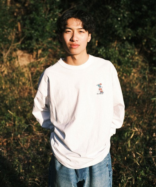 ELEMENT(エレメント)の「ELEMENT メンズ CAMOCHILL LS ロンT 【2026年秋冬モデル】/エレメントバックプリント長袖ロンT(Tシャツ/カットソー・メンズ・ブラック/ホワイト・X-LARGE/LARGE/MEDIUM)」の7枚目の写真