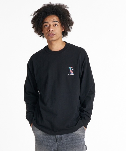 ELEMENT(エレメント)の「ELEMENT メンズ CAMOCHILL LS ロンT 【2026年秋冬モデル】/エレメントバックプリント長袖ロンT(Tシャツ/カットソー・メンズ・ブラック/ホワイト・X-LARGE/LARGE/MEDIUM)」の5枚目の写真