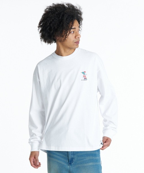 ELEMENT(エレメント)の「ELEMENT メンズ CAMOCHILL LS ロンT 【2026年秋冬モデル】/エレメントバックプリント長袖ロンT(Tシャツ/カットソー・メンズ・ブラック/ホワイト・X-LARGE/LARGE/MEDIUM)」の3枚目の写真