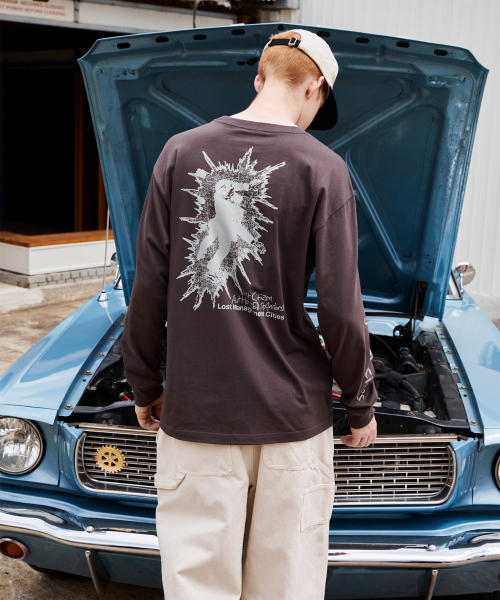 LMCの「ELECTRIC MAN LONG SLV TEE brown(Tシャツ/カットソー・レディース・その他・SMALL/X-LARGE/LARGE/MEDIUM)」の4枚目の写真