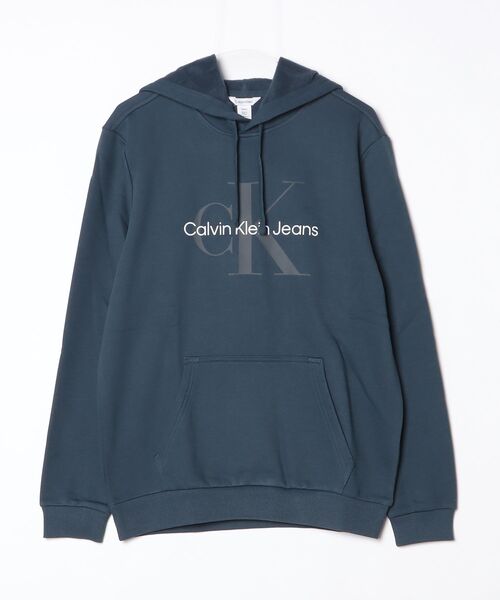 Calvin Klein（カルバン・クライン）の「Calvin Klein / カルバンクライン ckロゴ モノグラム プルオーバー パーカー MONOGRAM P/O HOODIE（パーカー・メンズ・ブルー/グレー/ブラック・M/L）」の3枚目の写真
