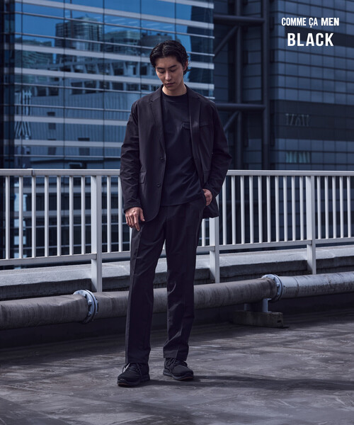 COMME CA MEN(コムサメン)の「【撥水】【セットアップ対応】〔TEXBRID〕4WAYテック ジャケット(その他アウター・メンズ・ブラック・L/M/S)」の2枚目の写真