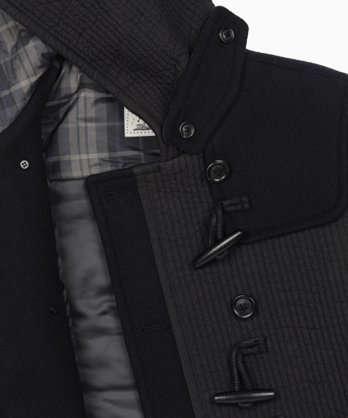 OHESHIO(オヘシオ)の「PADDED DUFFLE WOOL COAT, NAVY(チェスターコート・レディース・その他・FREE)」の9枚目の写真