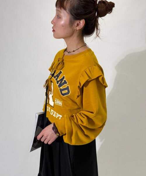 w closet(ダブルクローゼット)の「カレッジボレロ+ワンピース(ワンピース・レディース・イエロー/ライトグレー/ネイビー/ブルー・FREE)」の8枚目の写真