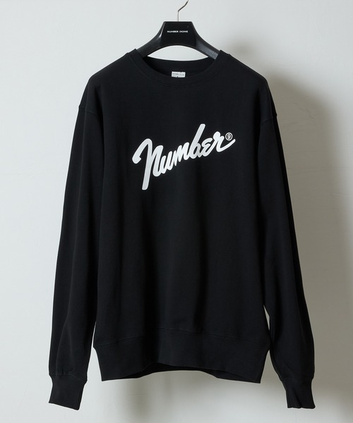ナンバーナイン NUMBER NINE カットソー スウェット ノルディック Number⑨ PRINTED CLASSIC CREWNECK SWEATSHIRT / ナンバーナイン