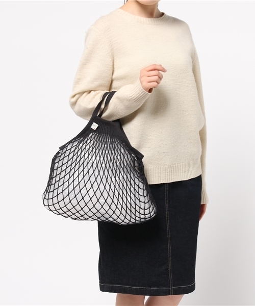 SHIPS Days（シップスデイズ）の「FILT: ネットバッグ（エコバッグ/サブバッグ・オフホワイト/ブラック/ブルー/ロイヤルブルー・ONE SIZE）」の7枚目の写真