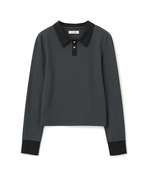 MILLO WOMEN（ミロウーマン）の「ソフトカラーTシャツ[チャコール]（ポロシャツ・レディース・その他・ONE SIZE）」の2枚目の写真