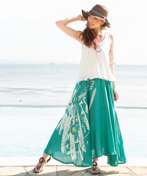 チャイハネ(チャイハネ)の「【チャイハネ】ジオメトリックテープつば広ハット(ハット・レディース・ナチュラル/ブラウン・FREE)」の5枚目の写真