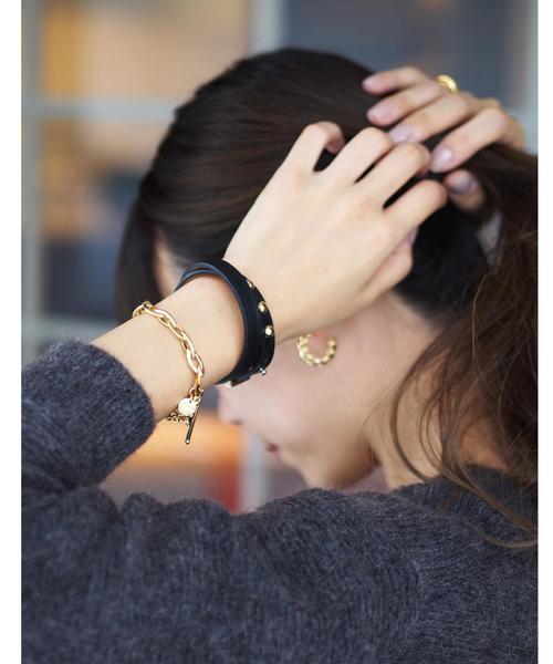 PHILIPPE AUDIBERT（フィリップ オーディベール）の「PHILIPPE AUDIBERT オーバルチェーンブレスレット GD / フィリップオーディベール（ブレスレット・レディース・ゴールド・フリー）」の3枚目の写真