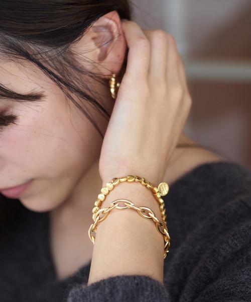 PHILIPPE AUDIBERT（フィリップ オーディベール）の「PHILIPPE AUDIBERT オーバルチェーンブレスレット GD / フィリップオーディベール（ブレスレット・レディース・ゴールド・フリー）」の4枚目の写真